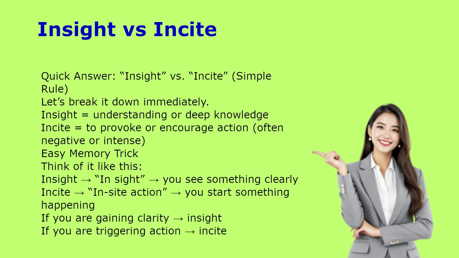 Insight vs Incite