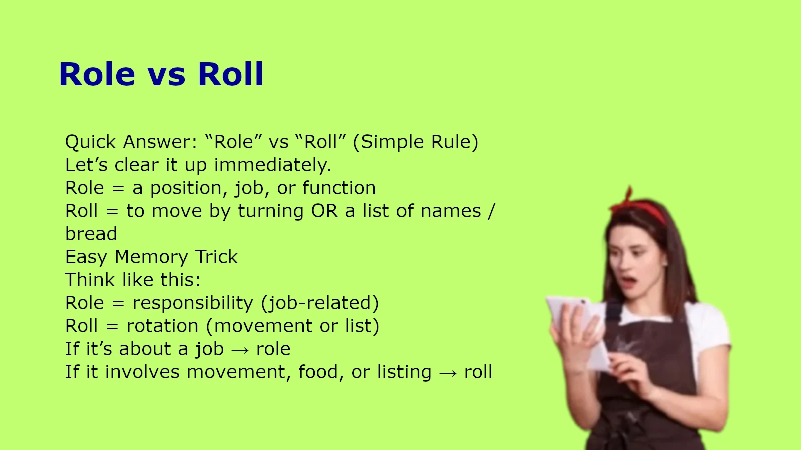 Role vs Roll