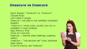 Unsecure vs Insecure