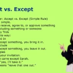 Accept vs. Except