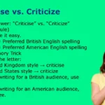 Criticise vs. Criticize