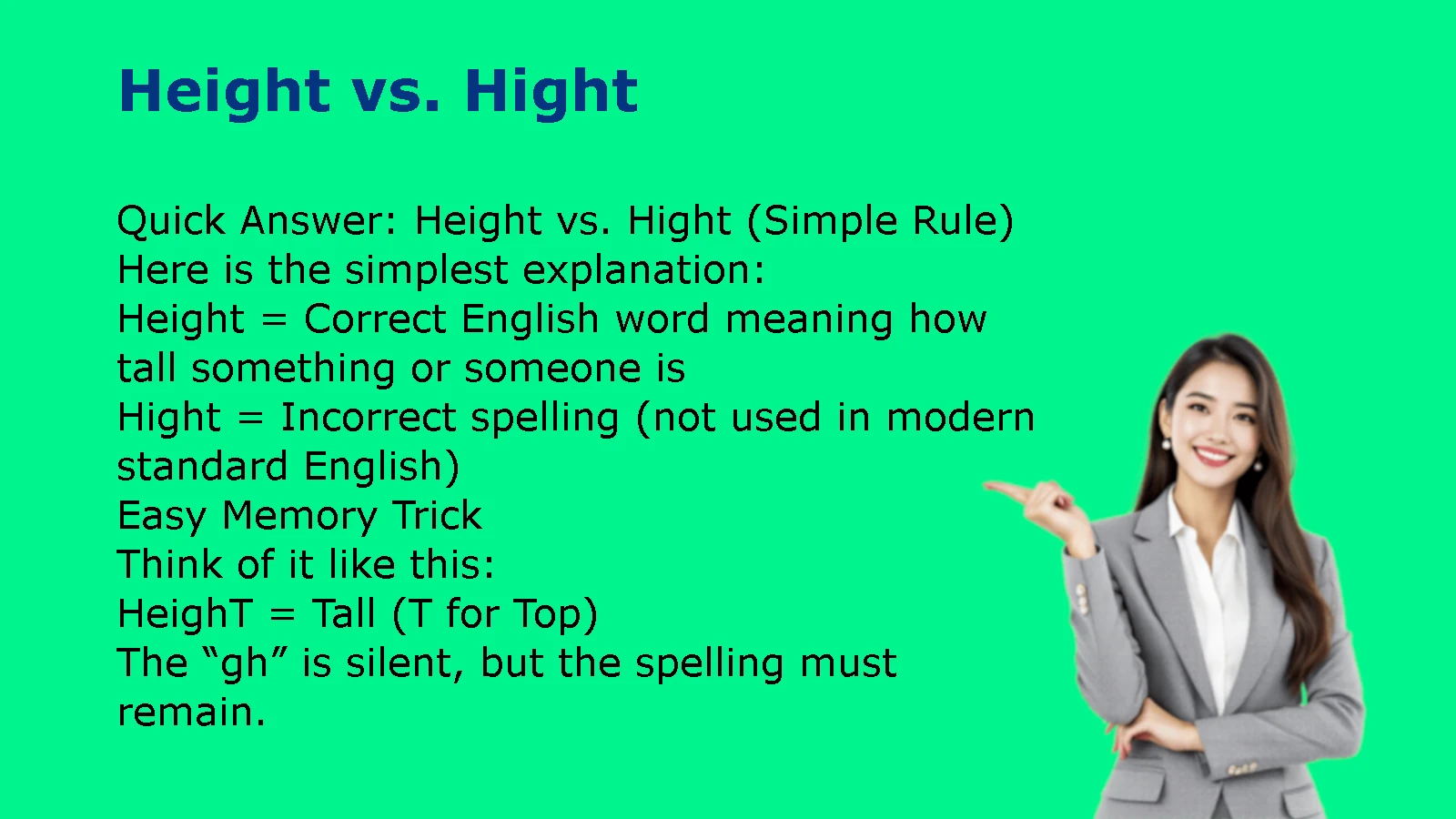Height vs. Hight