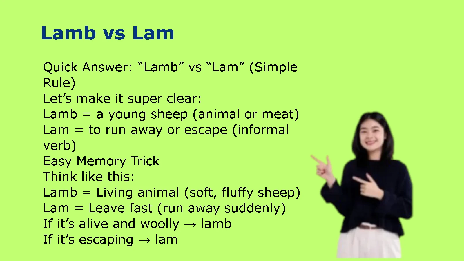 Lamb vs Lam