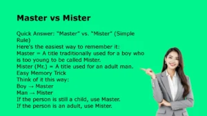 Master vs Mister