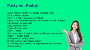 Patty vs. Paddy