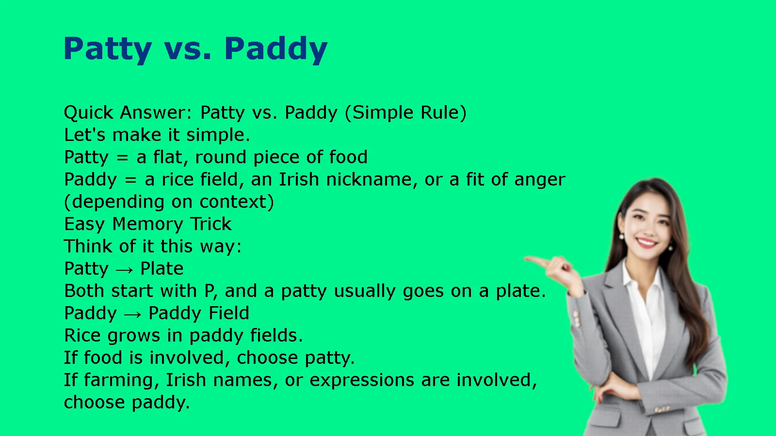 Patty vs. Paddy