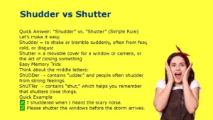 Shudder vs Shutter