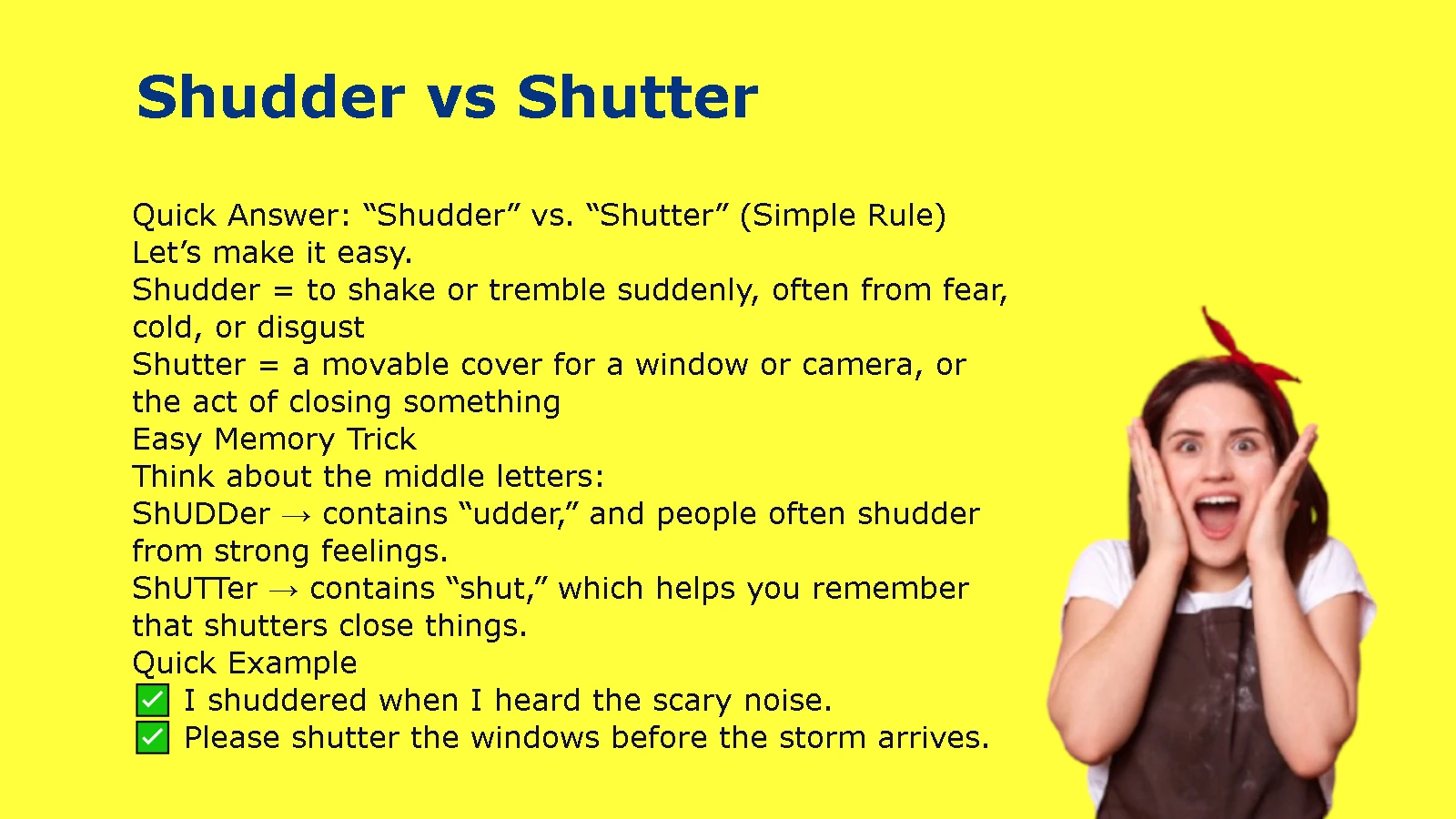 Shudder vs Shutter
