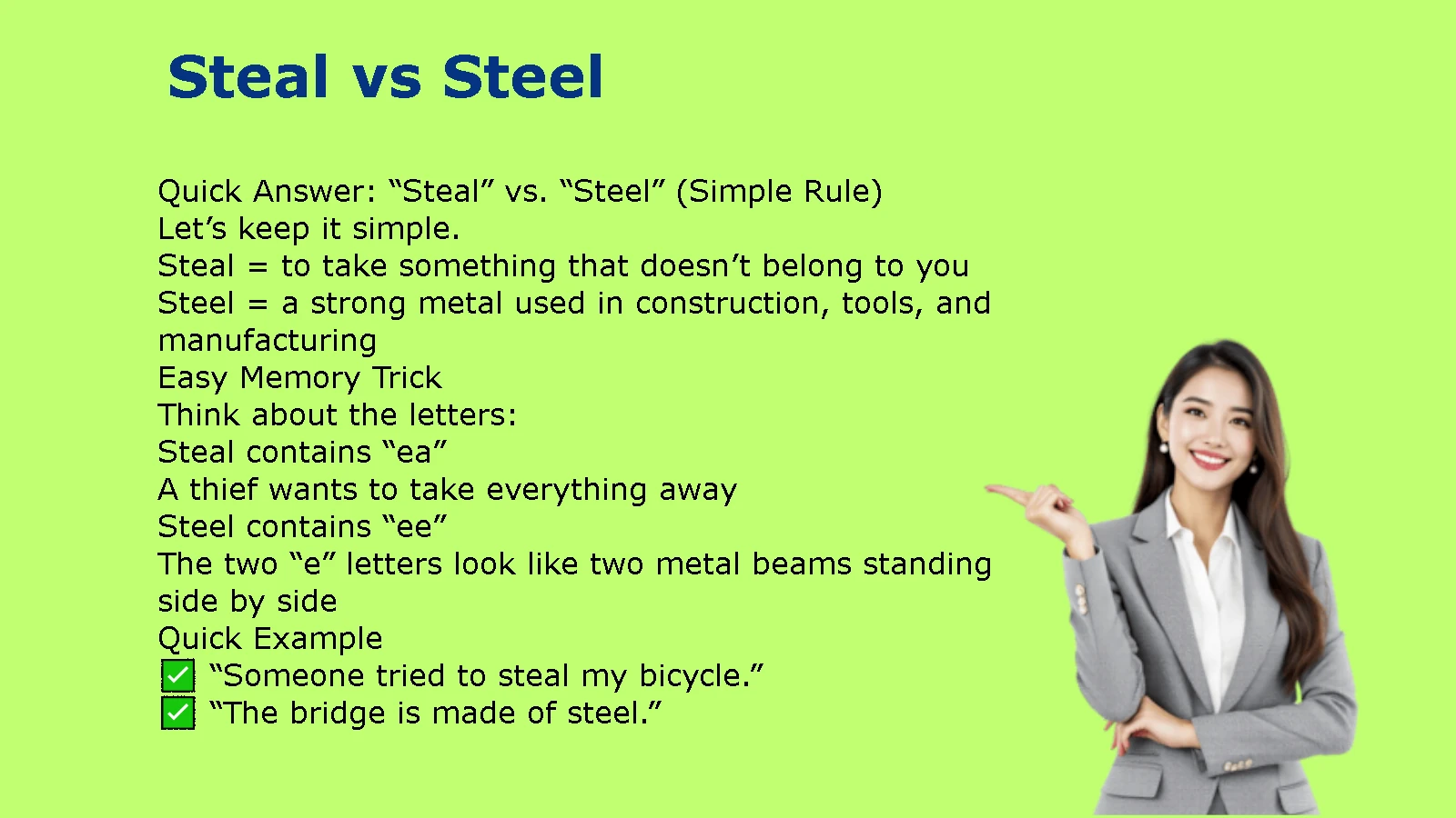 Steal vs Steel