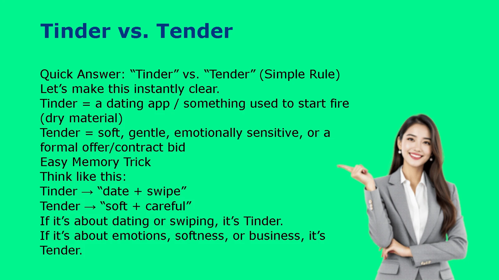 Tinder vs. Tender