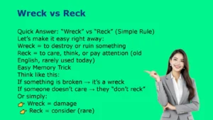 Wreck vs Reck