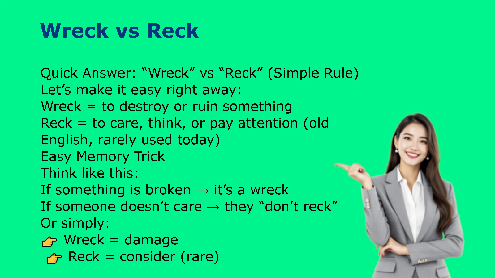 Wreck vs Reck