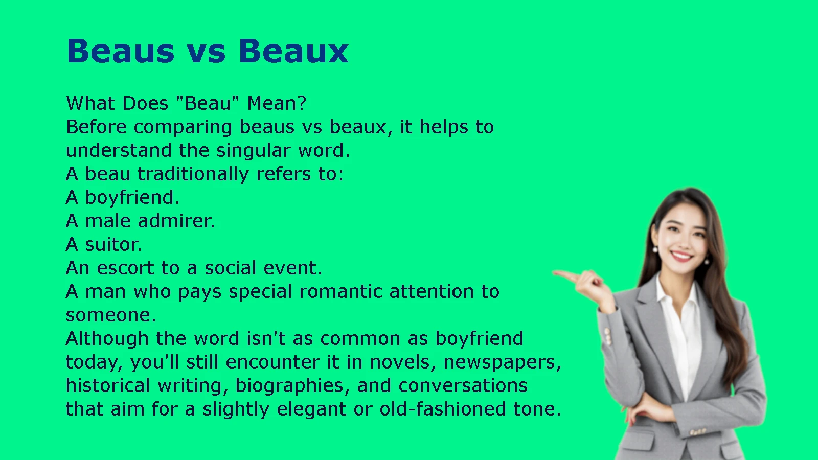 Beaus vs Beaux