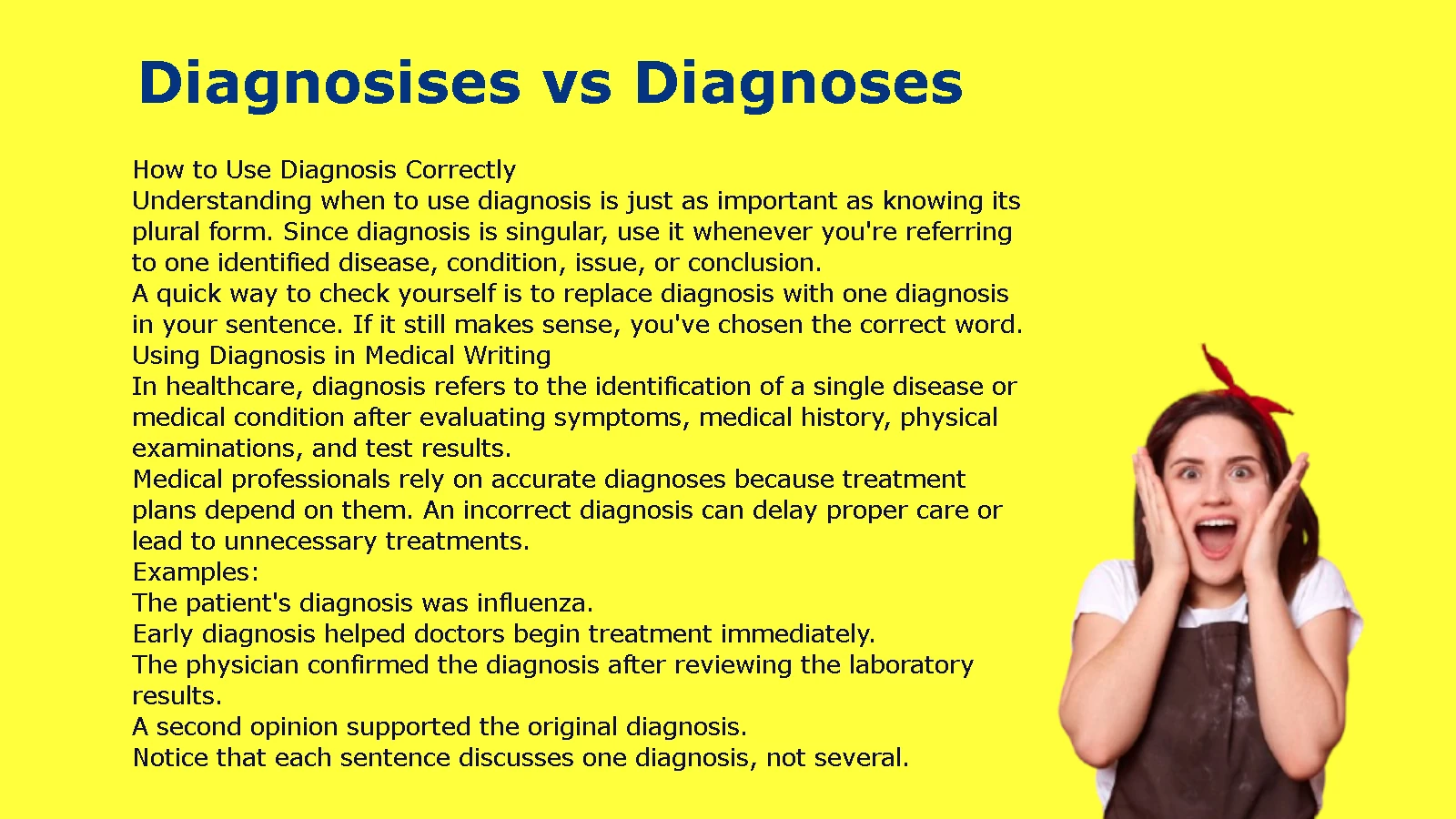 Diagnosises vs Diagnoses