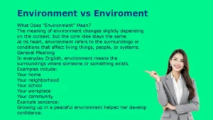 Environment vs. Enviroment