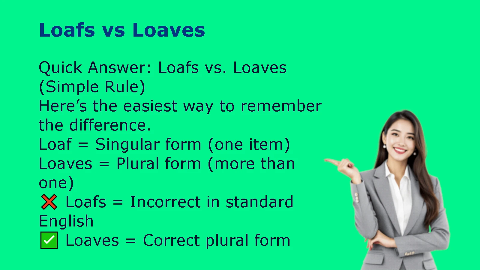 Loafs vs Loaves