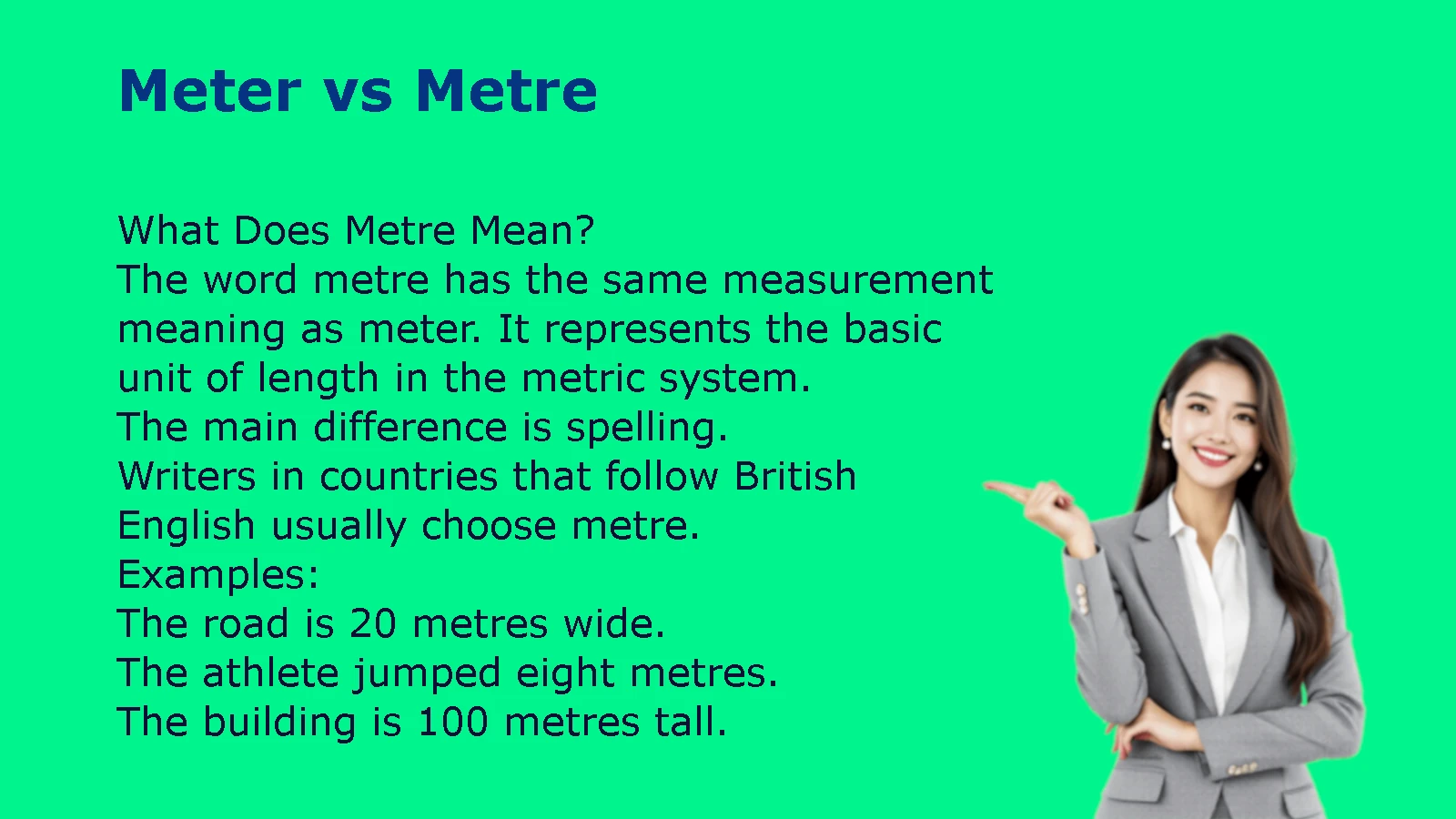 Meter vs Metre