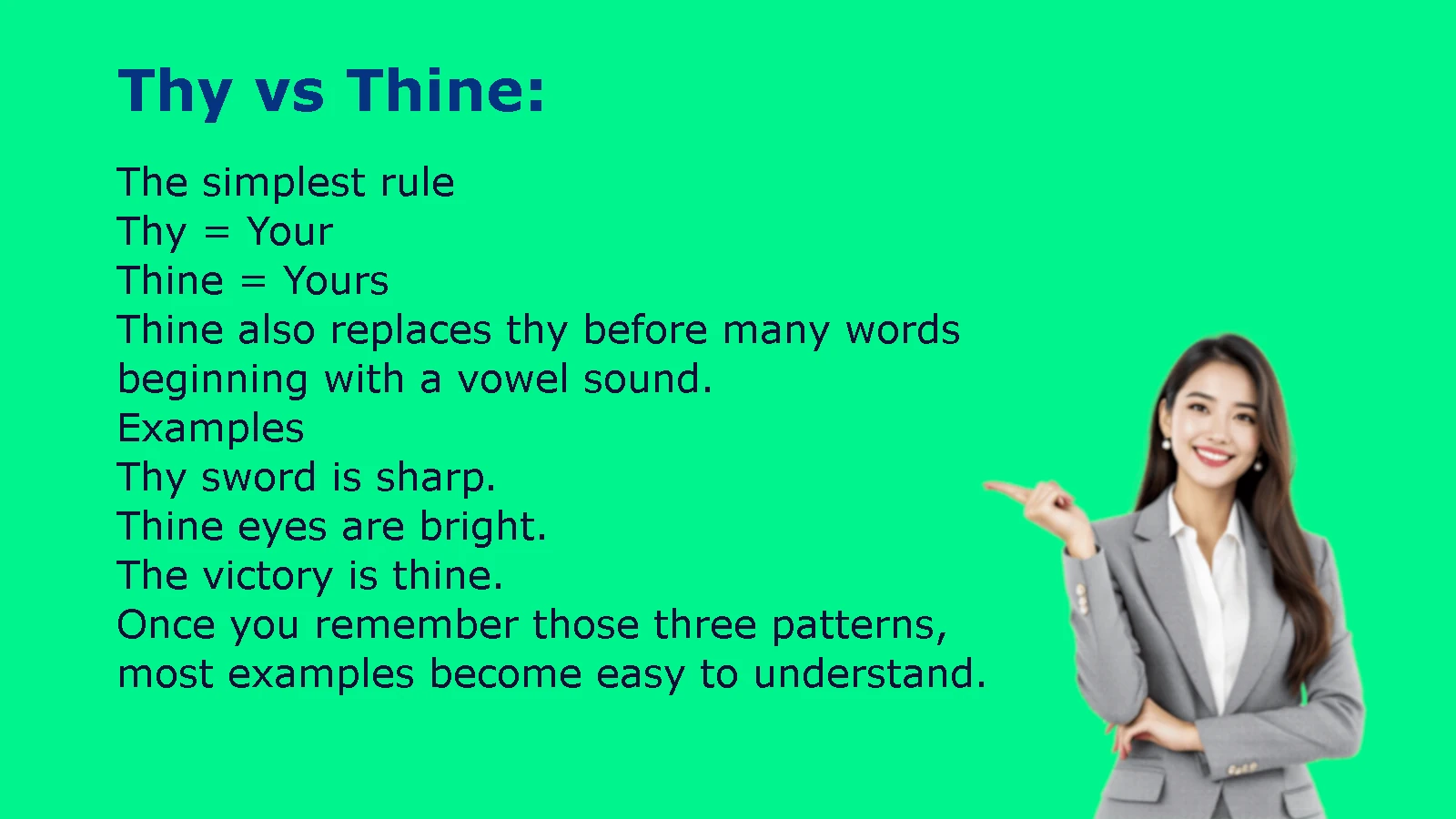 Thy vs Thine