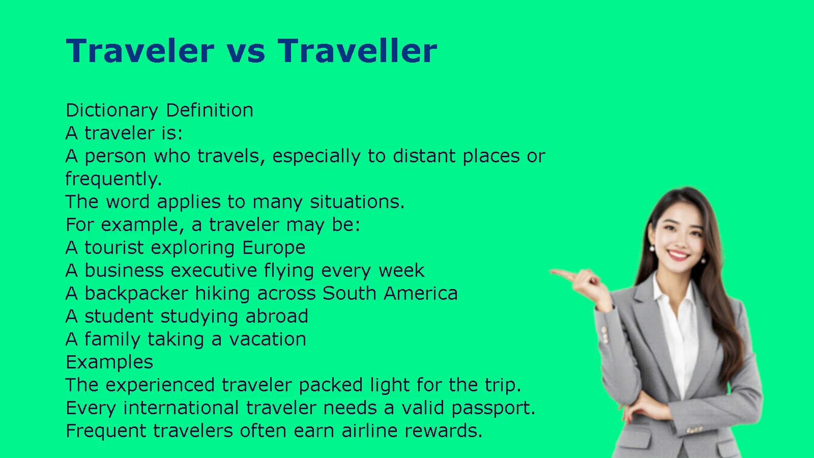 Traveler vs Traveller