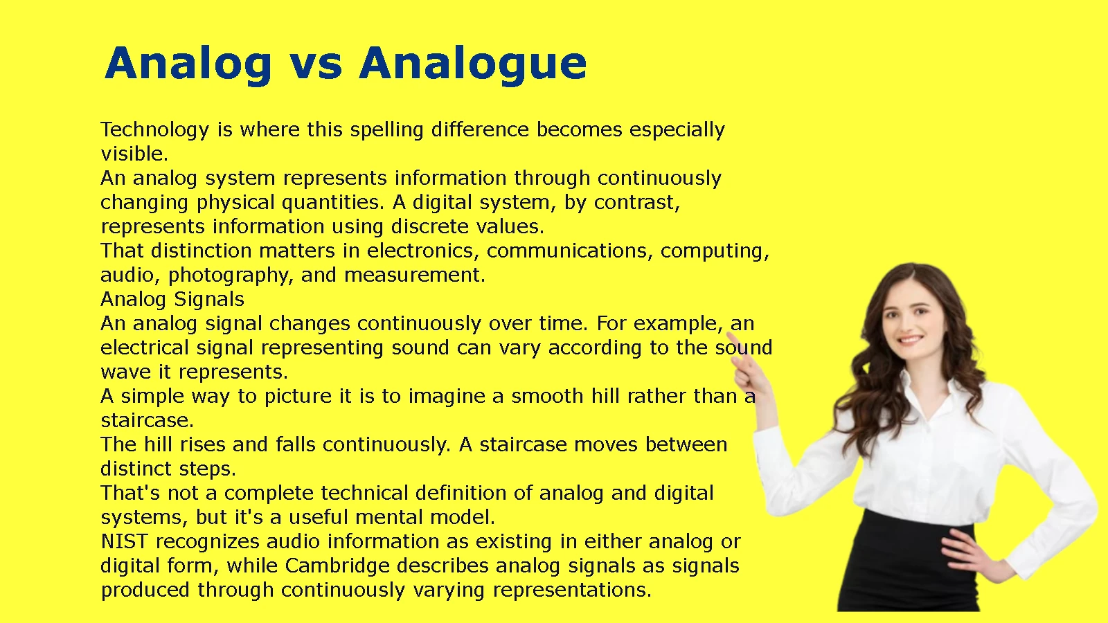 Analog vs Analogue
