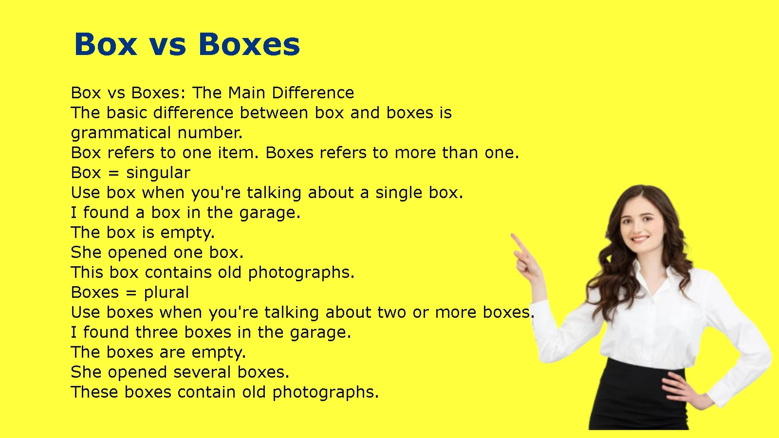 Box vs Boxes