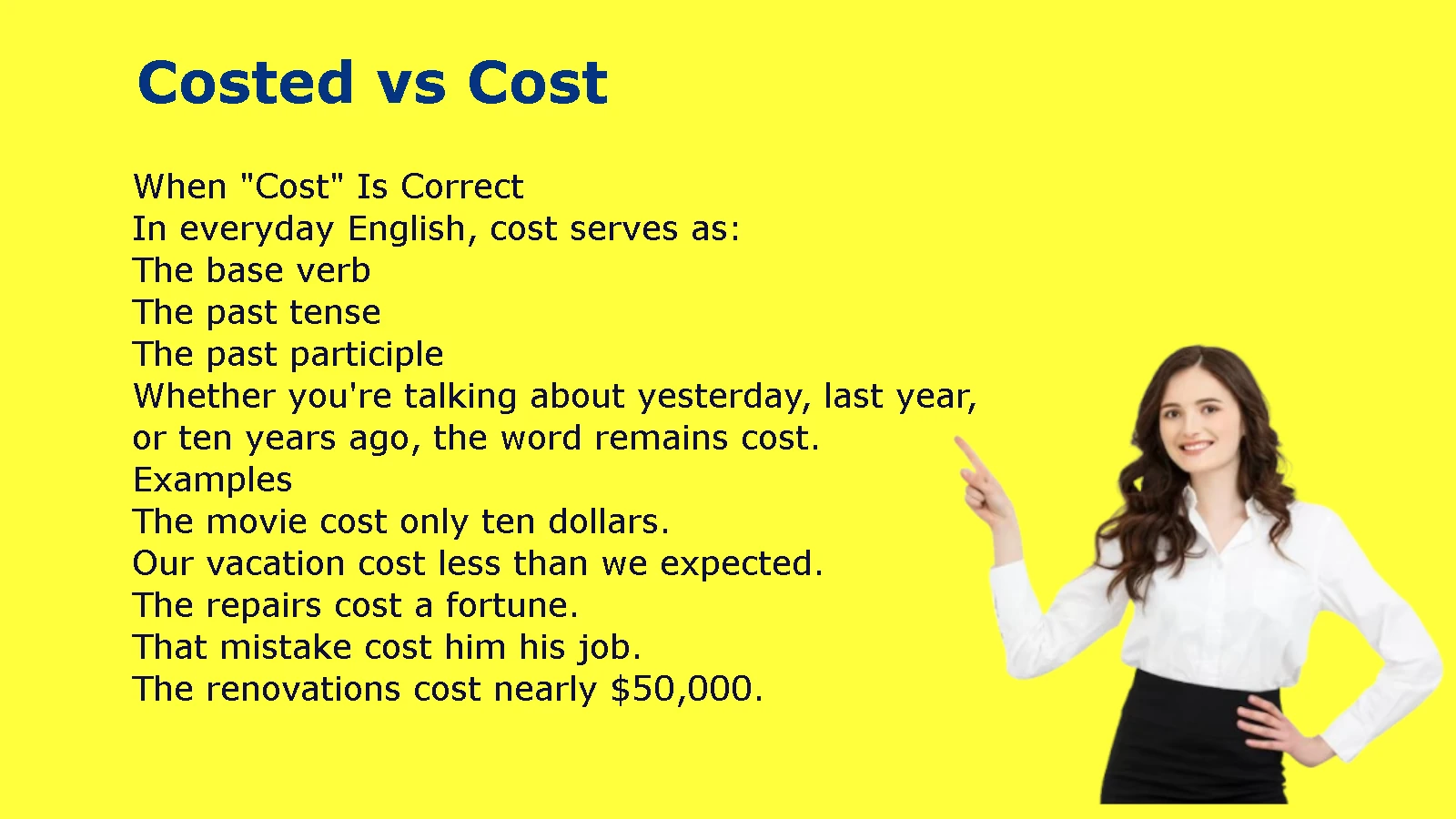 Costed vs Cost