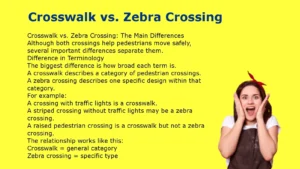 Crosswalk vs Zebra