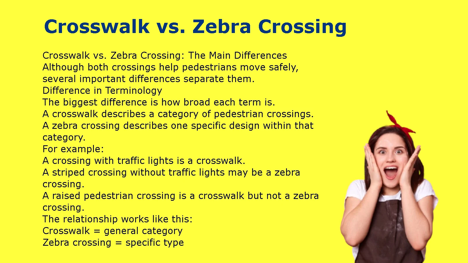 Crosswalk vs Zebra