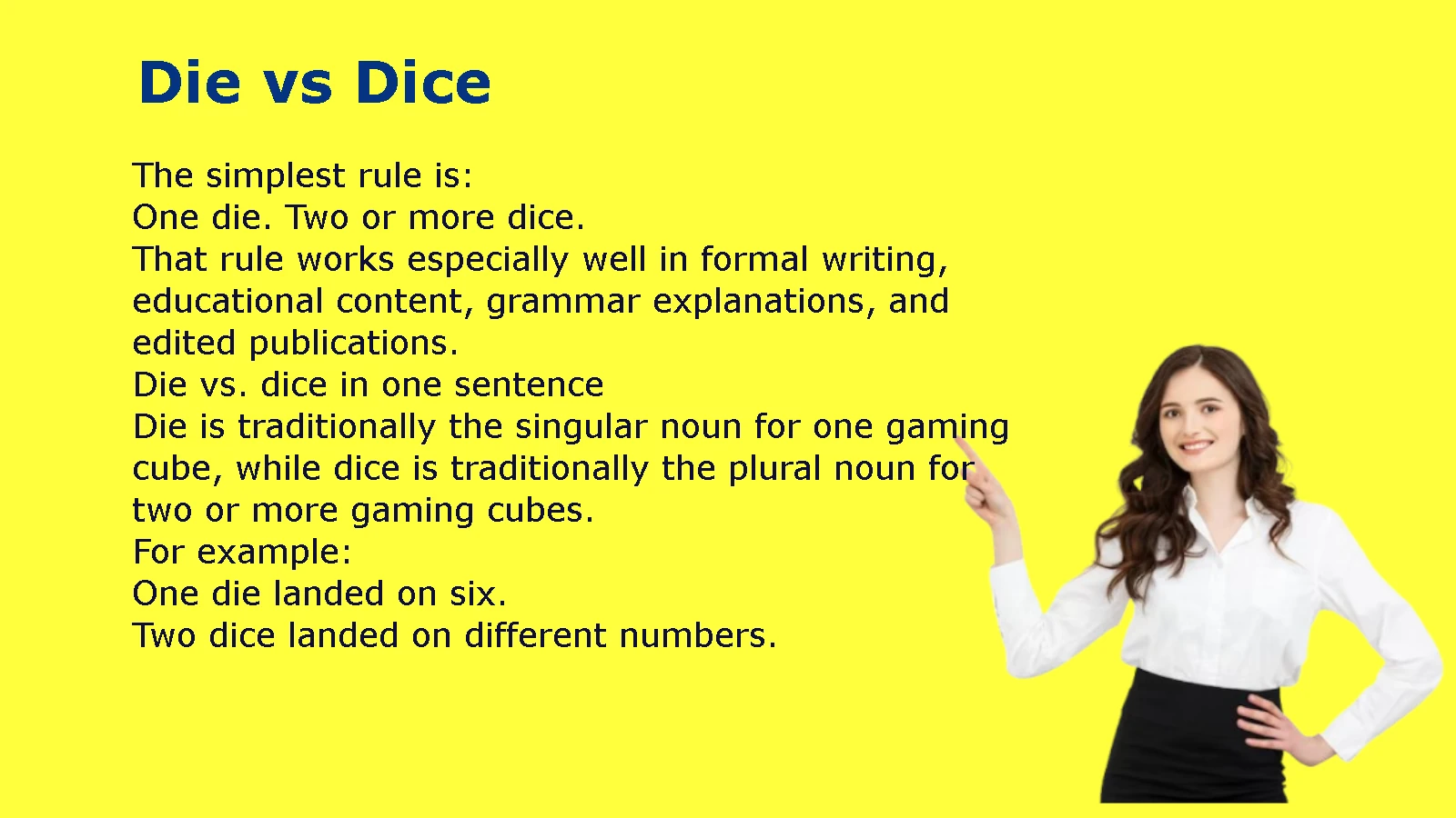 Die vs Dice