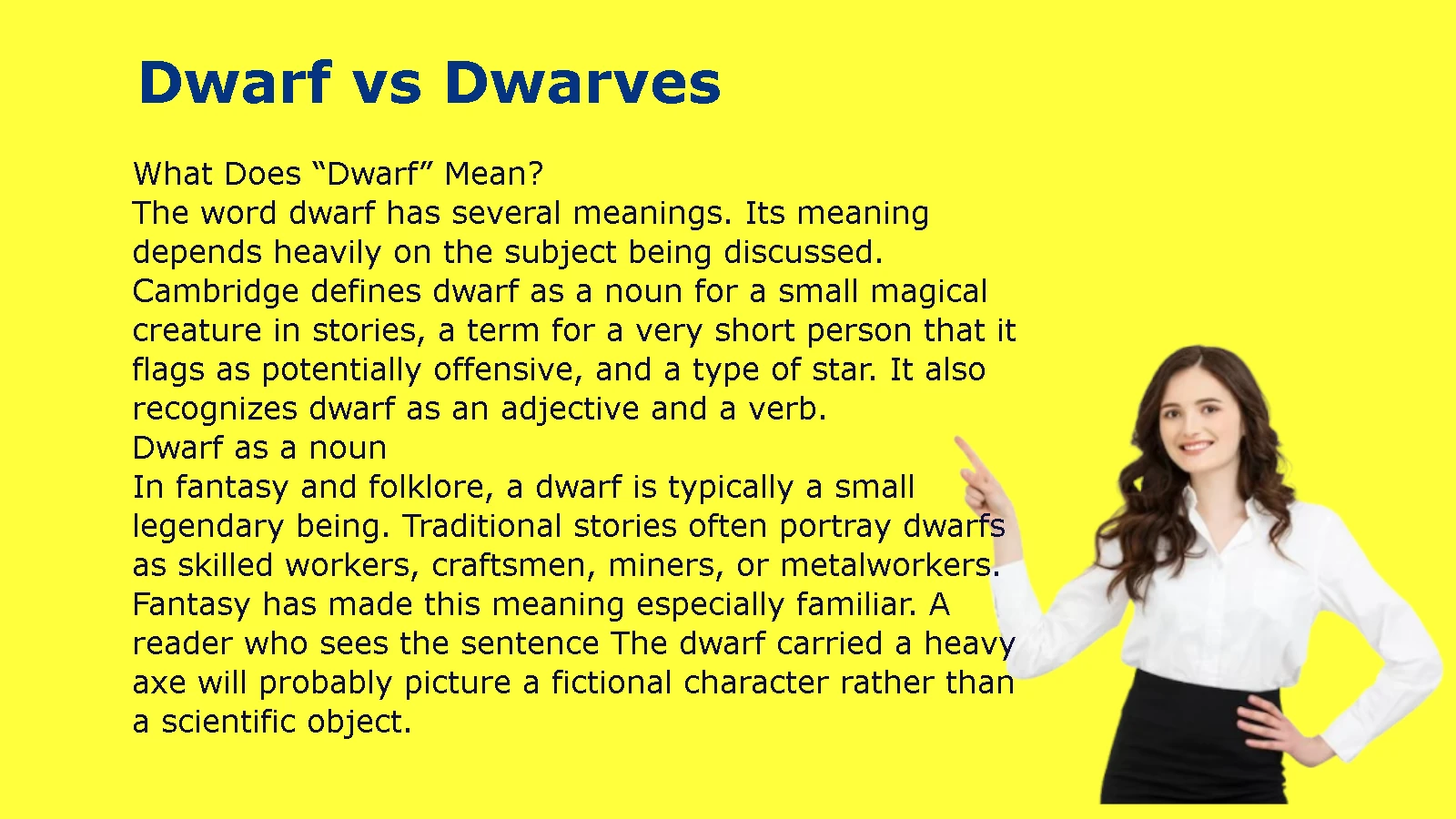 Dwarf vs Dwarves