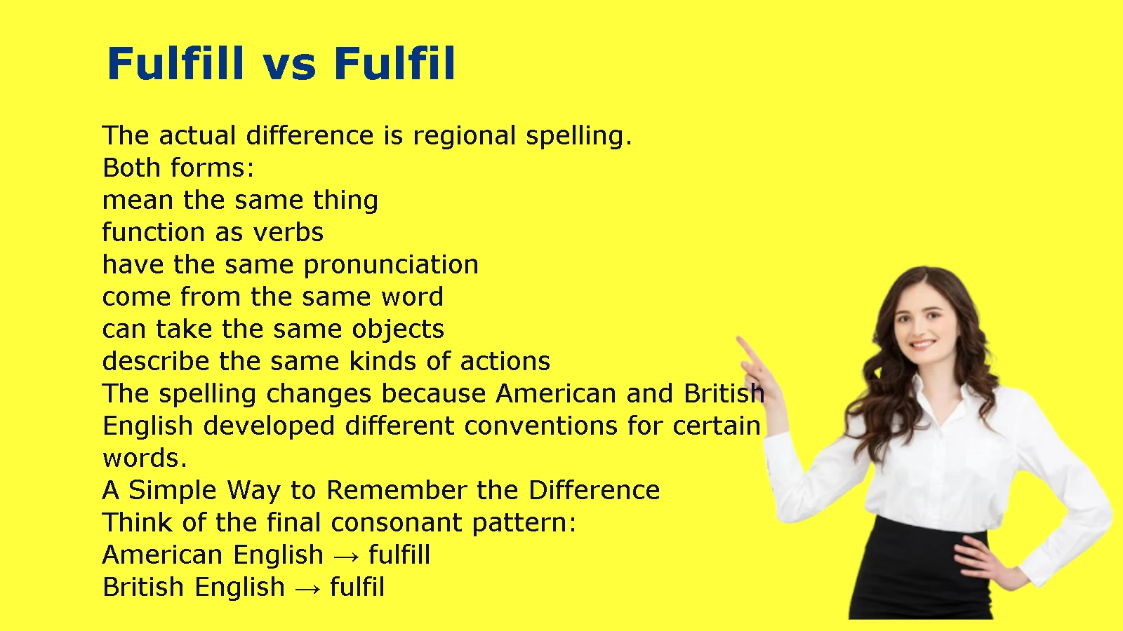 Fulfill vs Fulfil