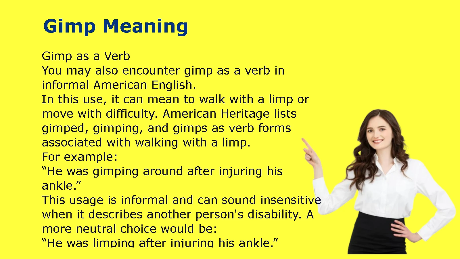Gimp Meaning