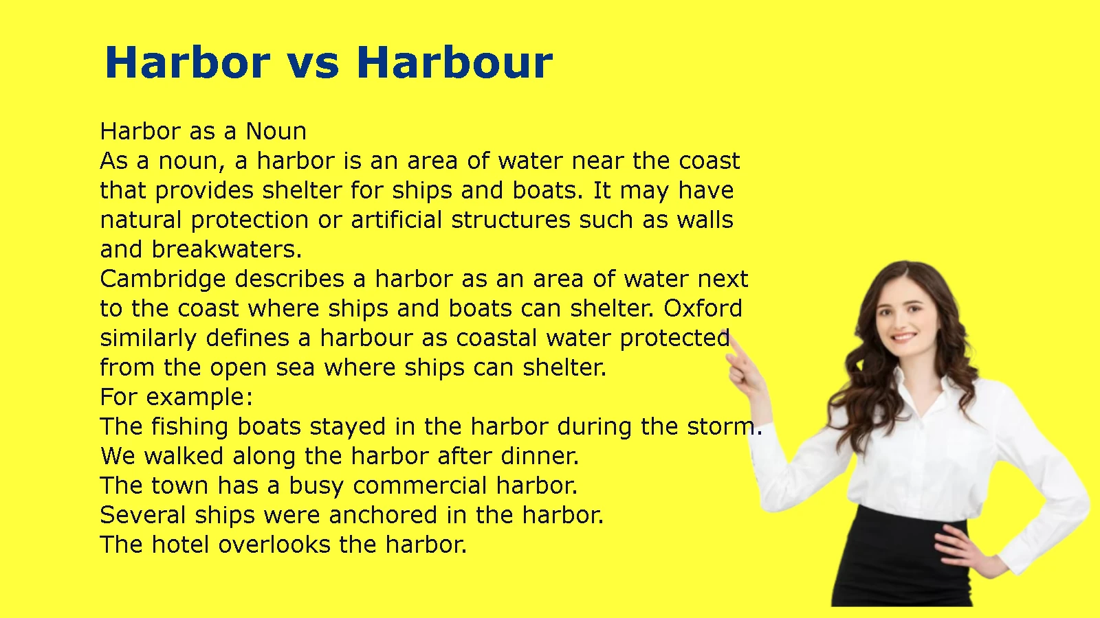 Harbor vs Harbour