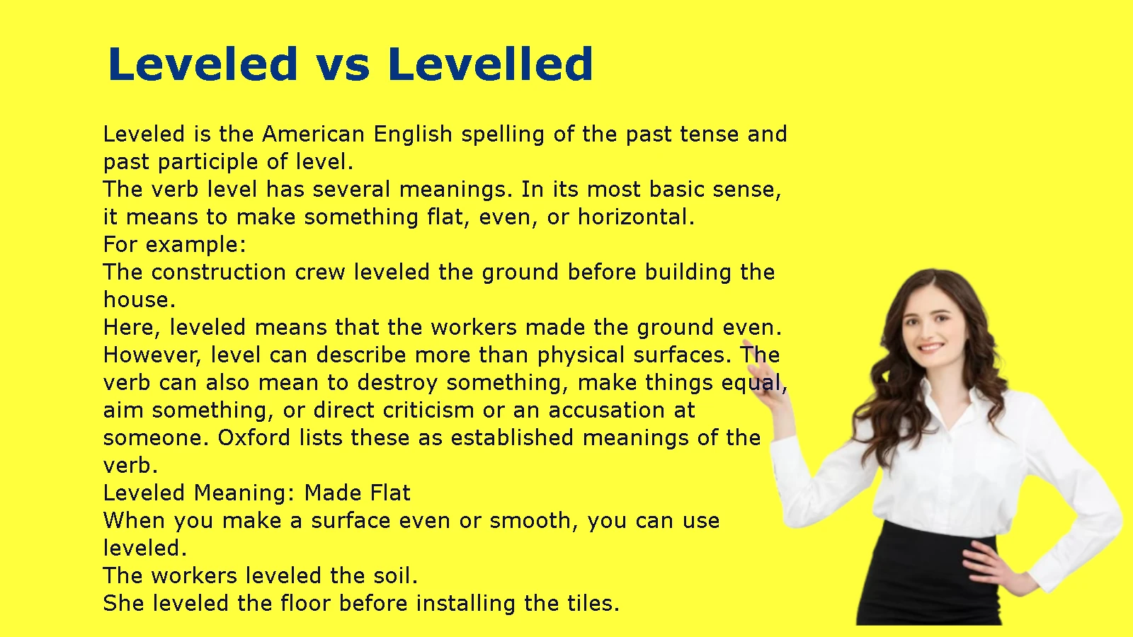 Leveled vs Levelled