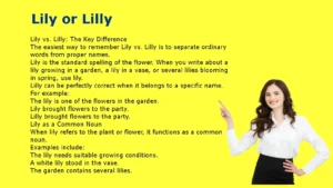 Lily or Lilly