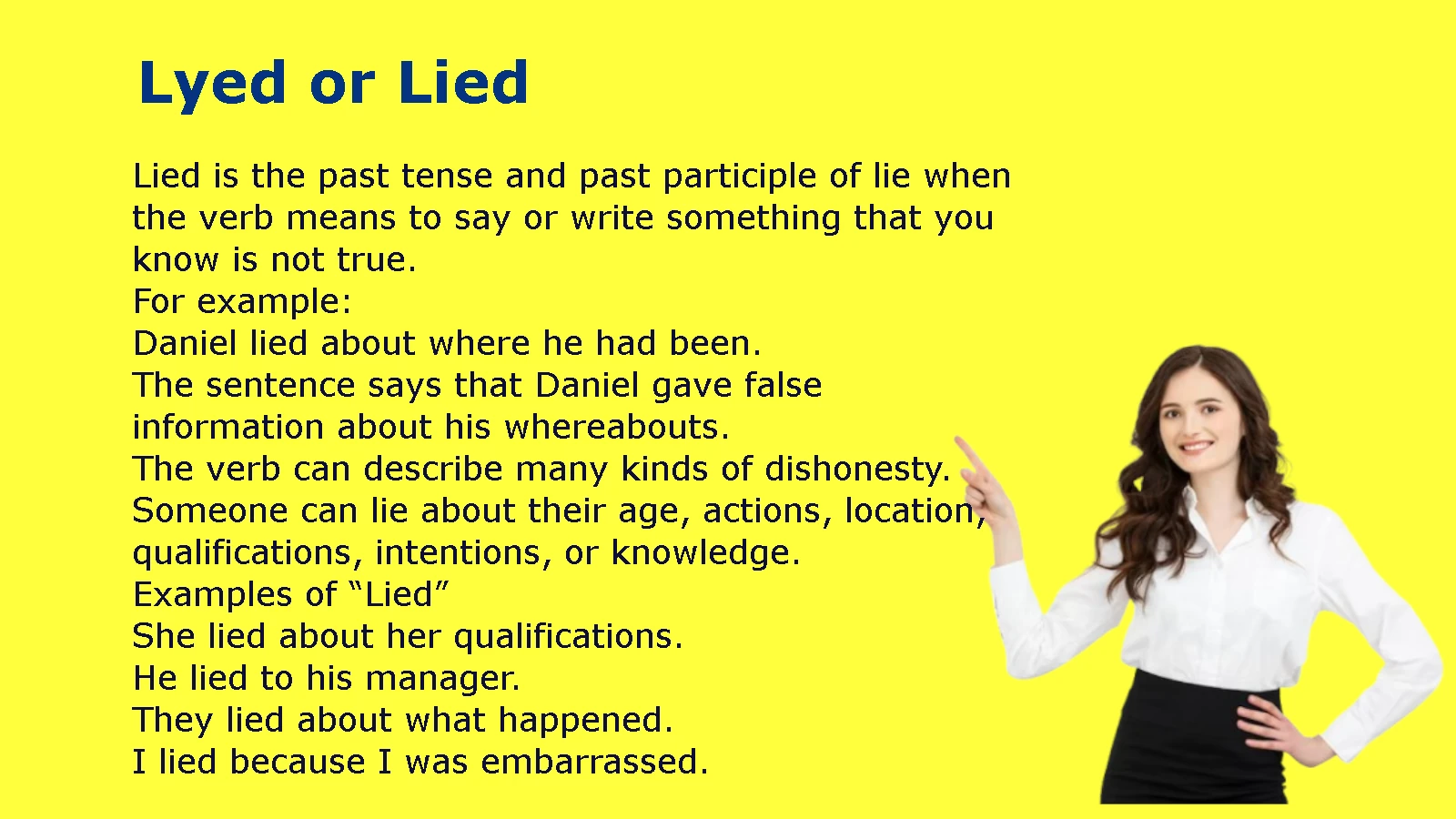 Lyed or Lied