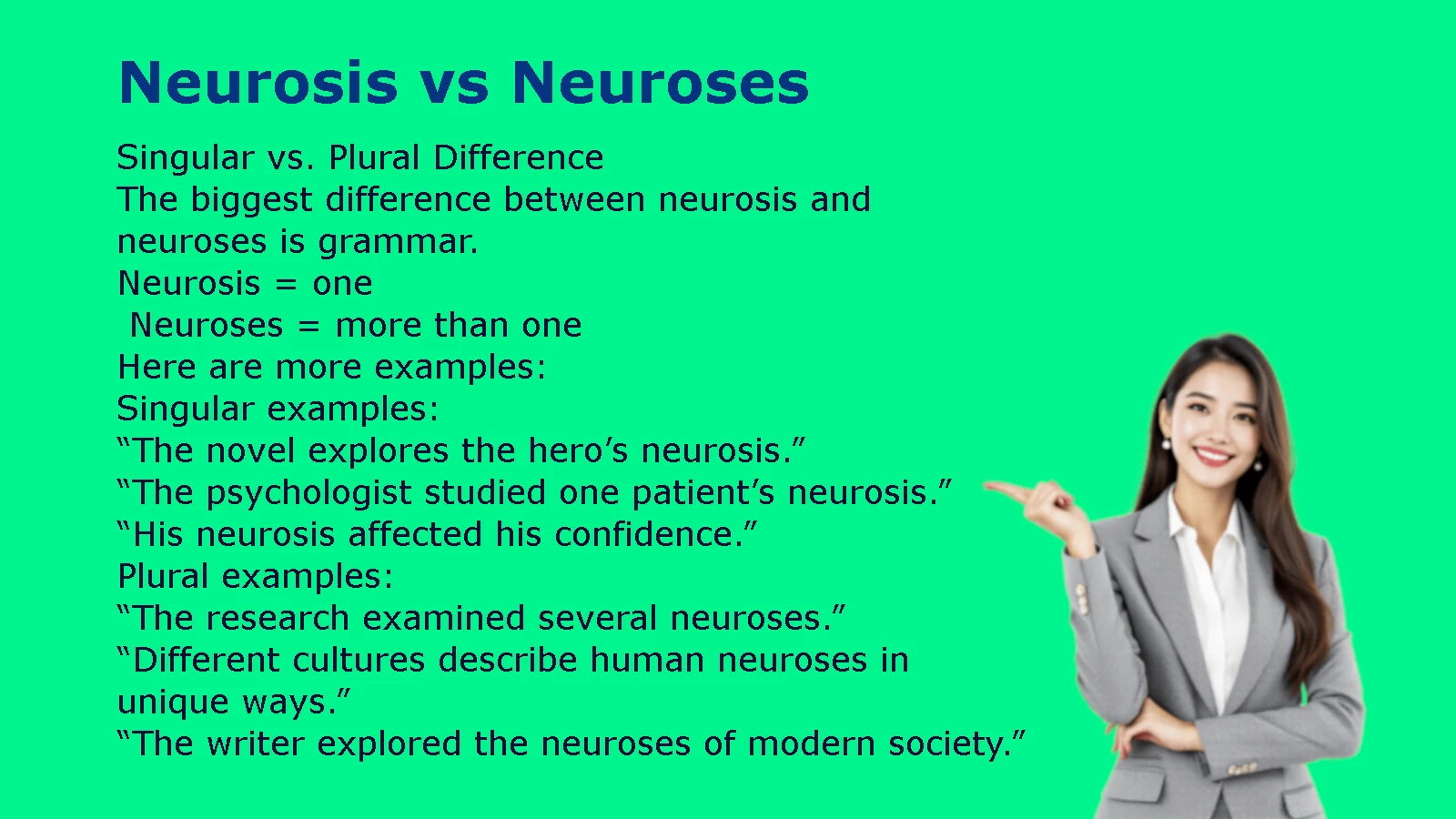 Neurosis vs Neuroses