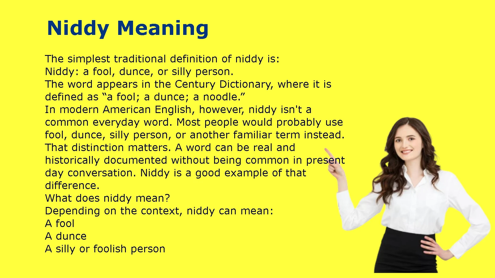 Niddy Meaning
