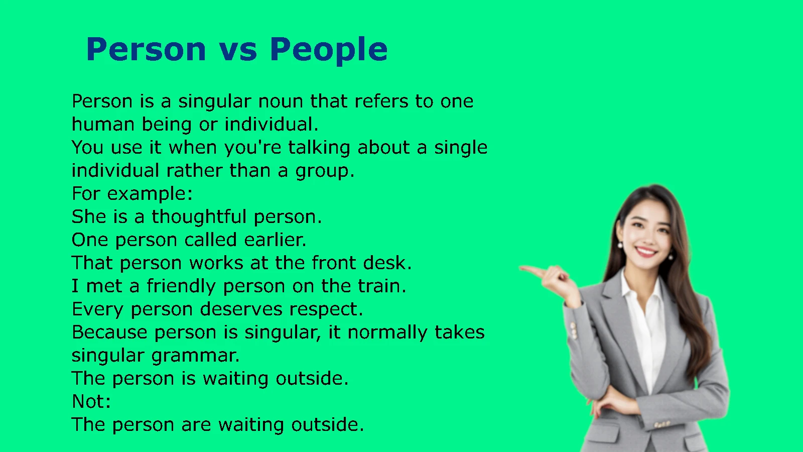 Person vs People