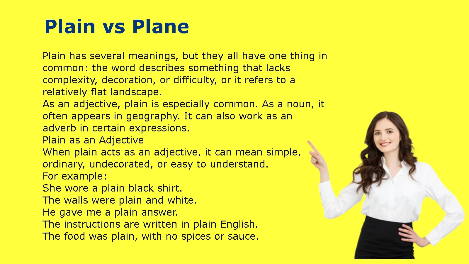 Plain vs Plane