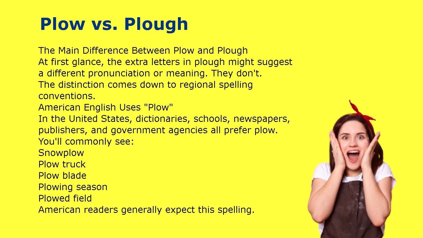 Plow vs. Plough