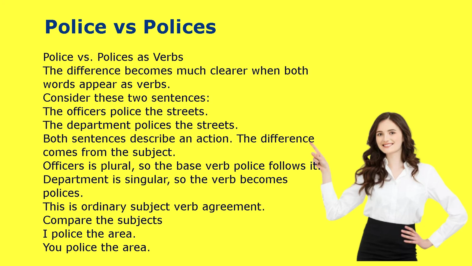 Police vs Polices