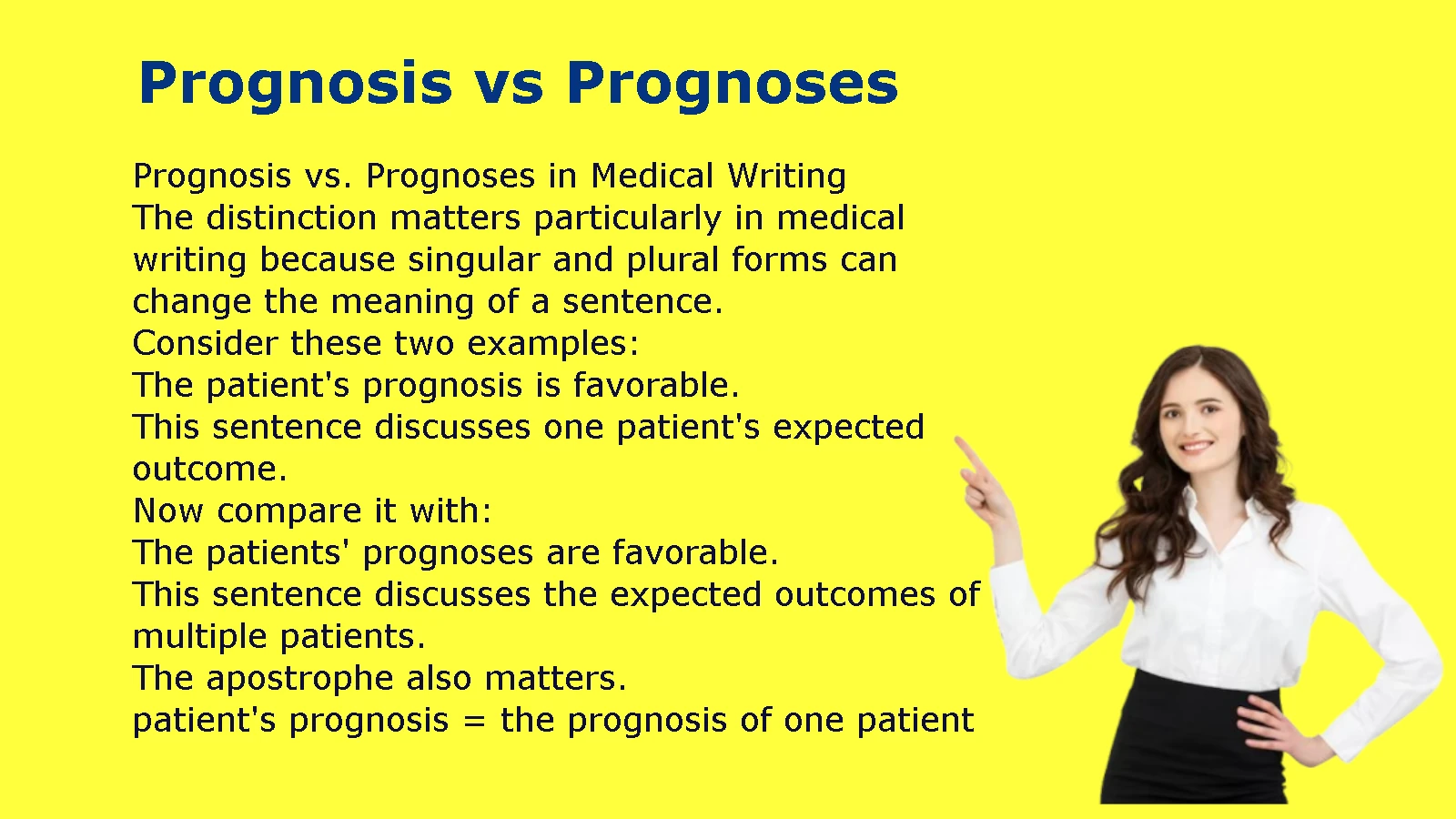 Prognosis vs Prognoses