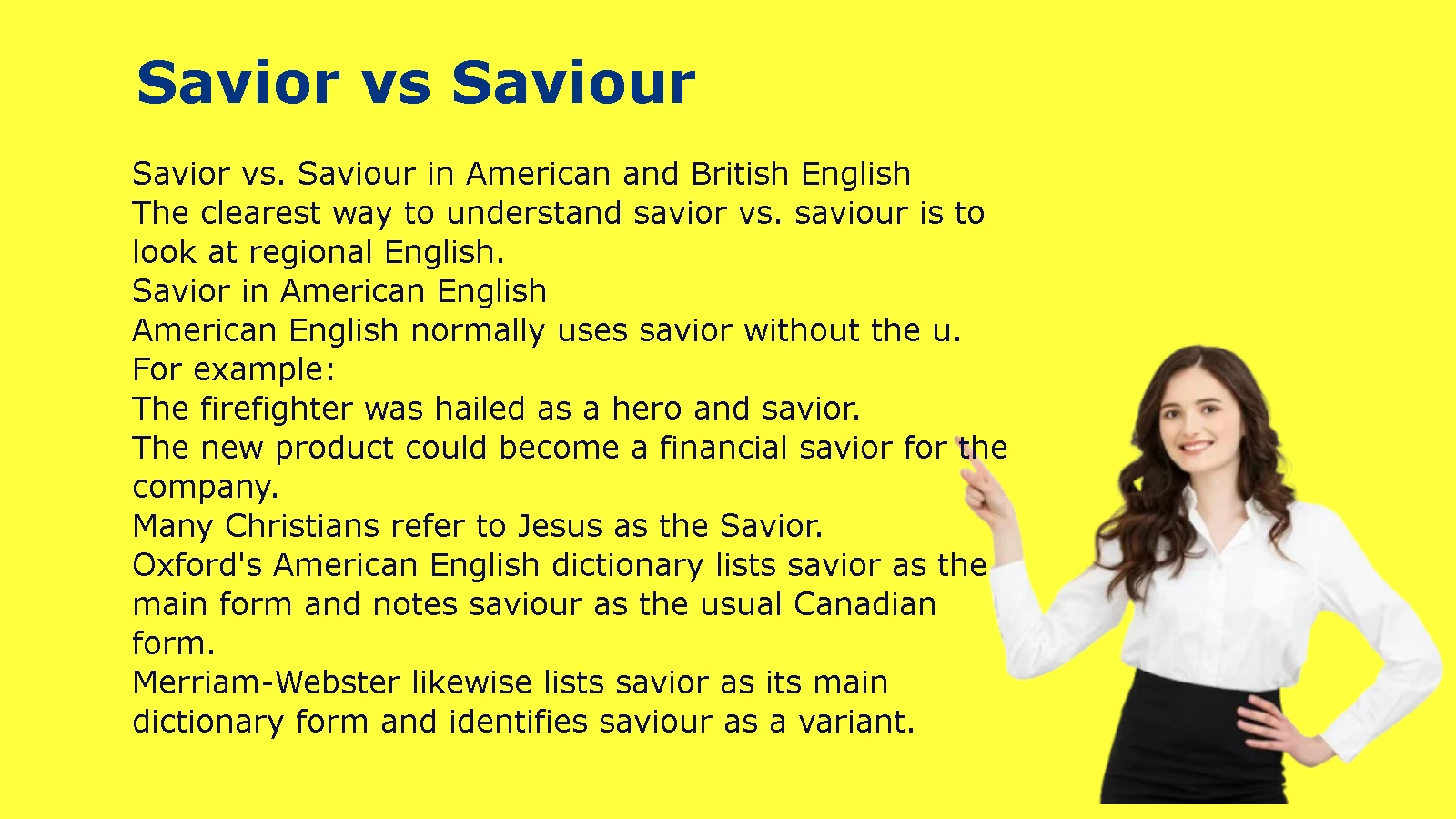 Savior vs Saviour