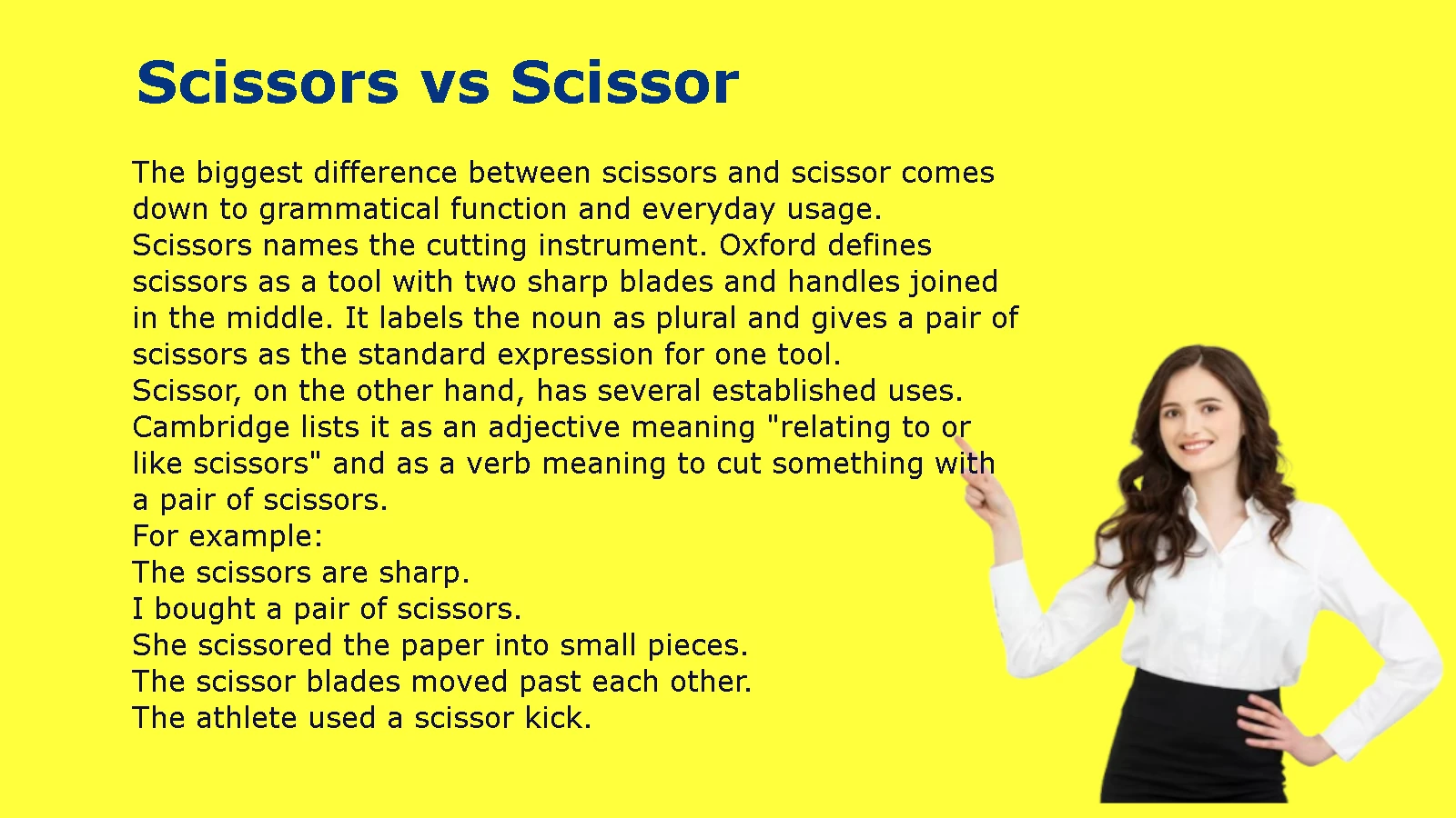 Scissors vs Scissor