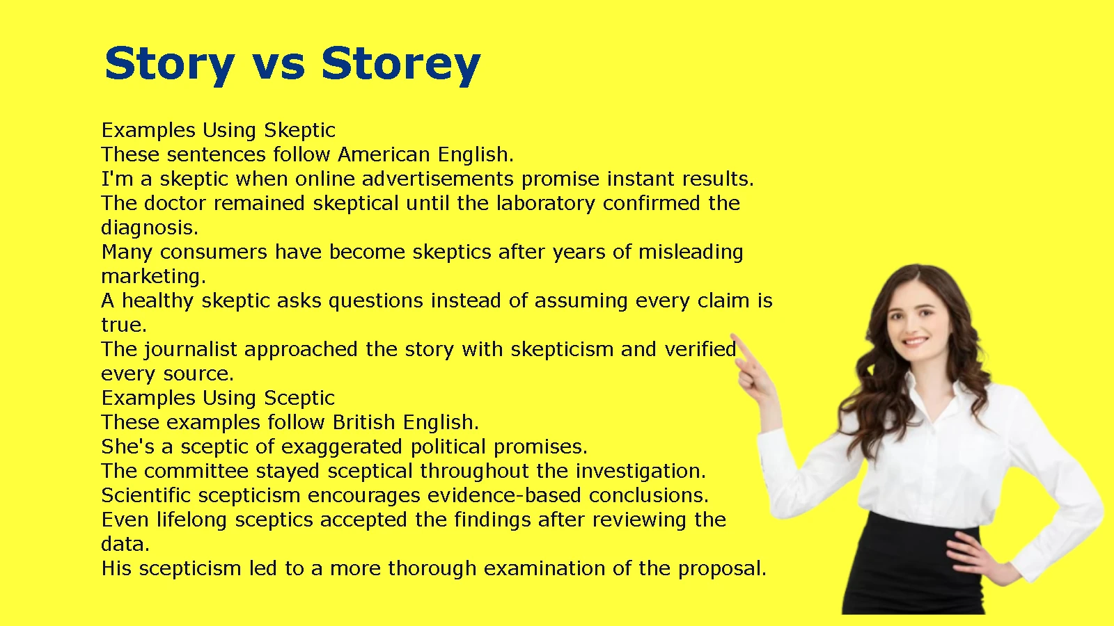 Skeptic vs Sceptic: