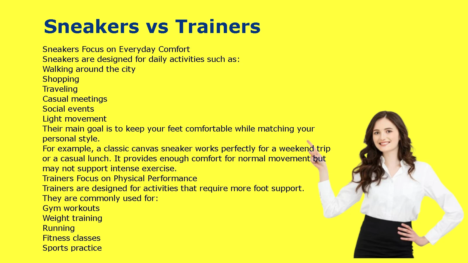 Sneakers vs Trainers