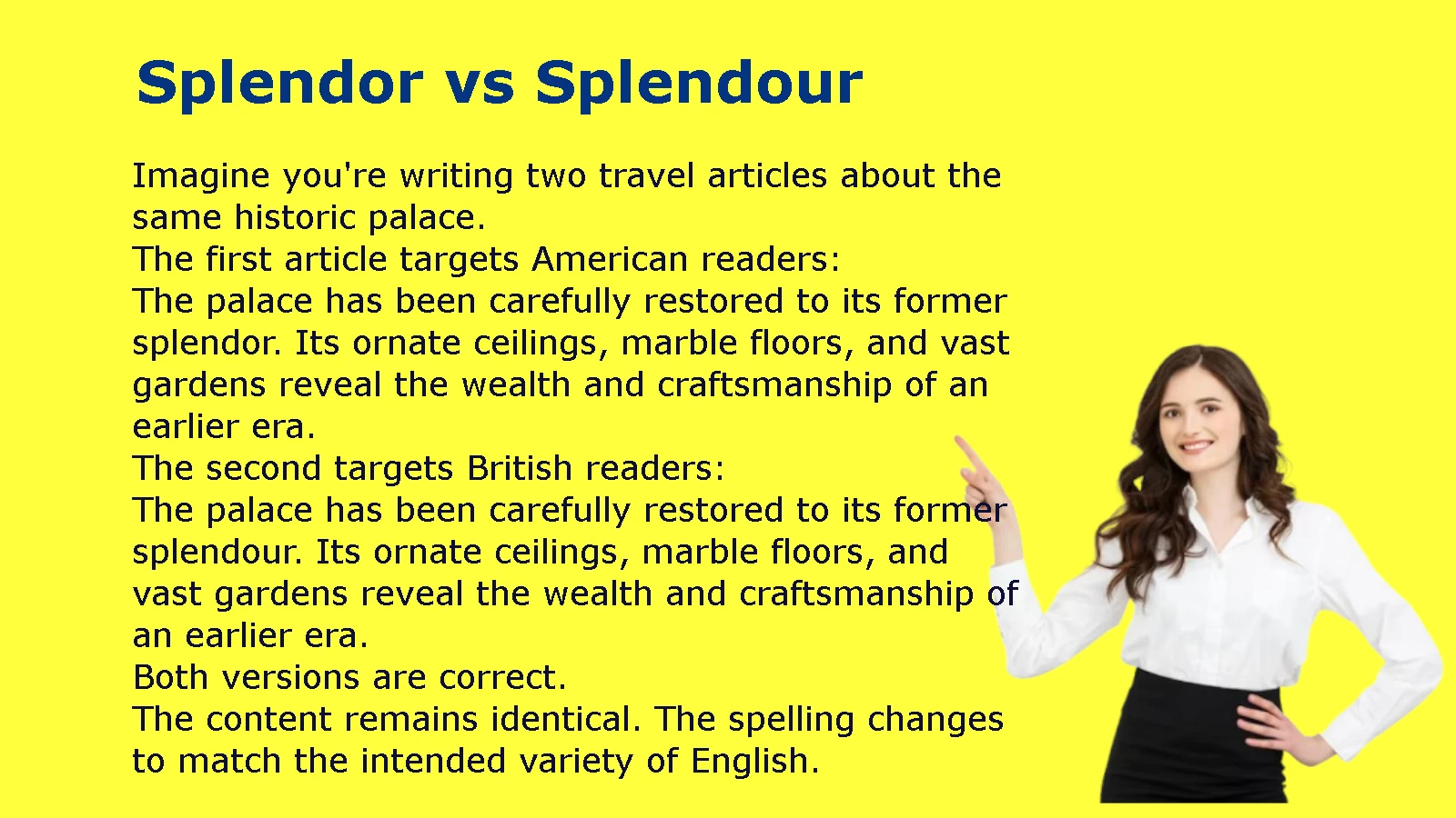 Splendor vs Splendour