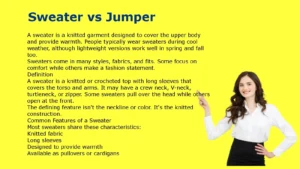 Sweater vs Jumper