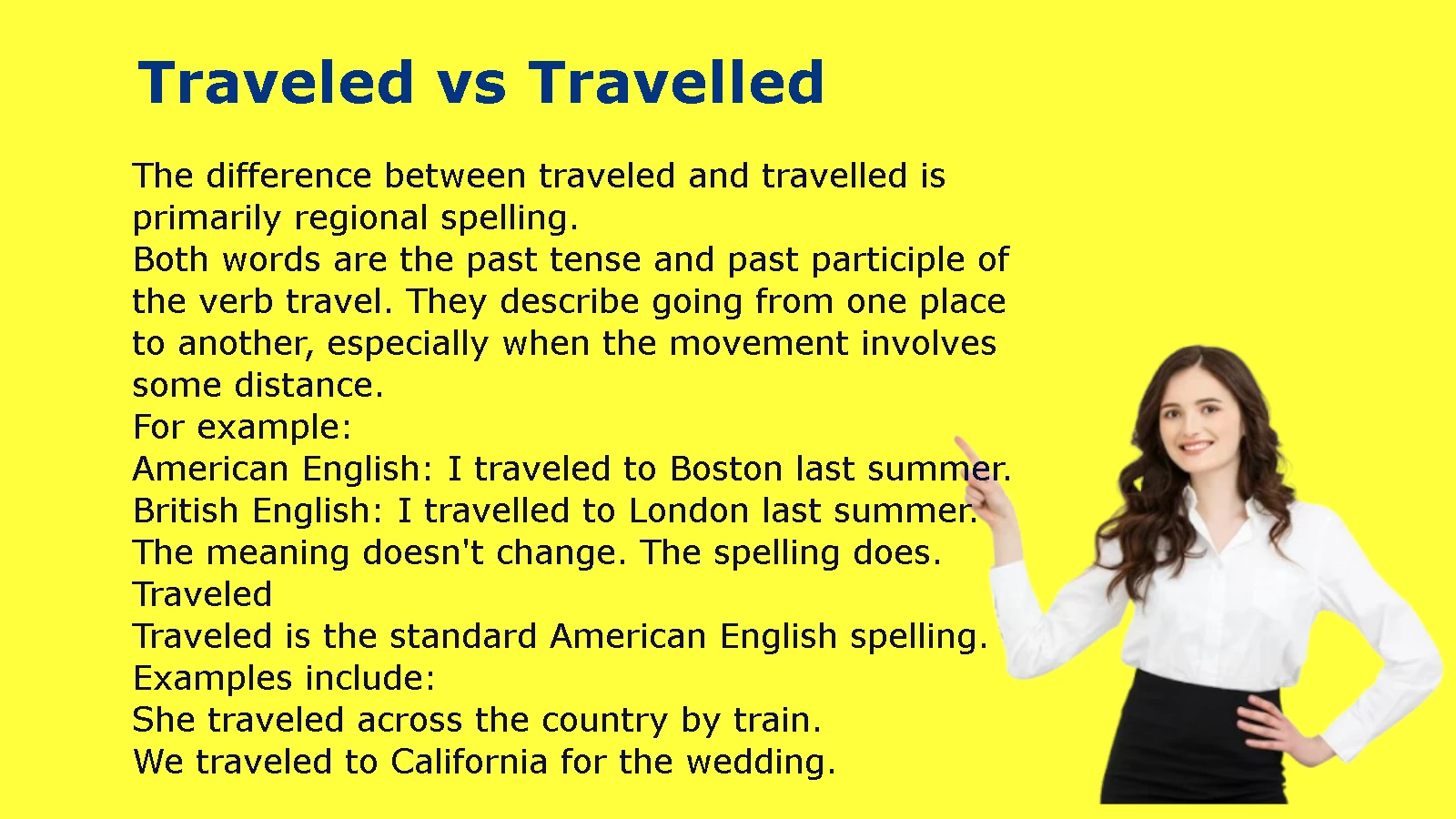 Traveled vs Travelled